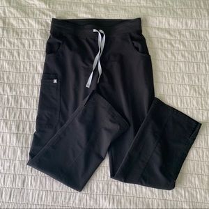 Figs- Black Kade Scrub Pants Regular- Small